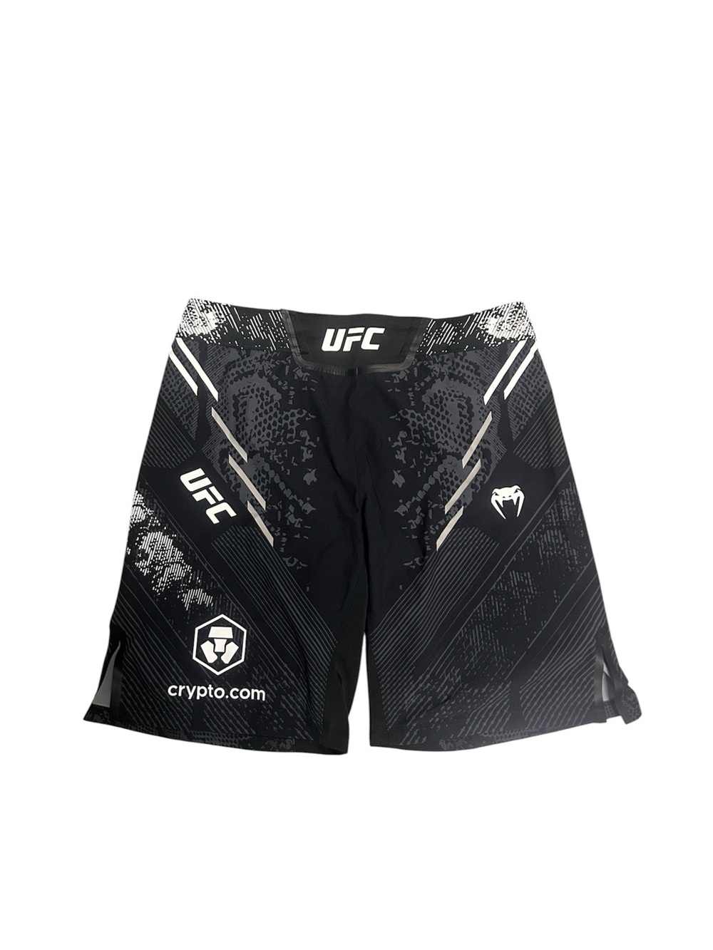 UFC Black and White Men's Athletic Fight Shorts